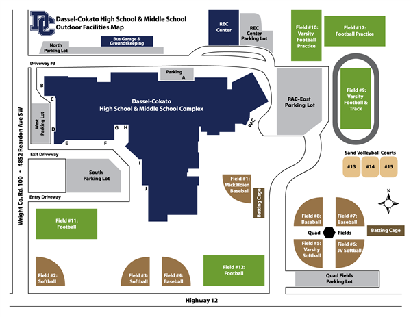 Dassel-Cokato Middle School/High School Outdoor Map